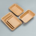 thumbnail image 3 of Plato desechable Plato de barbacoa Plato de cena Plato de papel Plato comercial Papel Kraft Bandeja rectangular Vajilla Caja de fiesta, 3 of 5