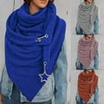 thumbnail image 2 of Opolski Women Scarf All Match Stripe Stars Warm Pendant Winter Shawls for Work, 2 of 8