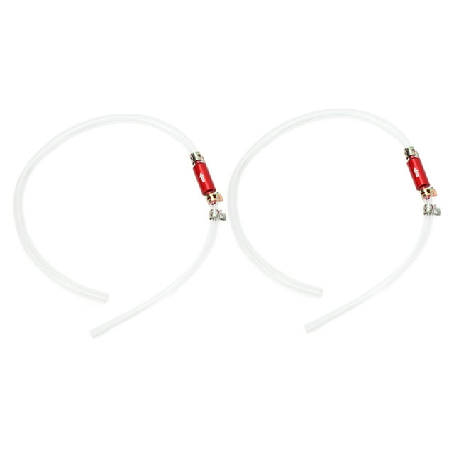 Manguera de purga de frenos para motocicleta, 1 par de mangueras de purga de frenos, líquido de frenos, manguera de purga de embrague, tubo de válvula de retención unidireccional, kit de herramientas