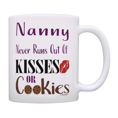 

ThisWear Nanny Grandma Gifts Nanny Never Runs Out of Cookies Nanny Gifts Funny Coffee Mug
