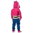 thumbnail image 6 of Gabby's Dollhouse Toddler Girl's Gabby Character One Piece Hooded Sleep Pajama For Kids, 6 of 8