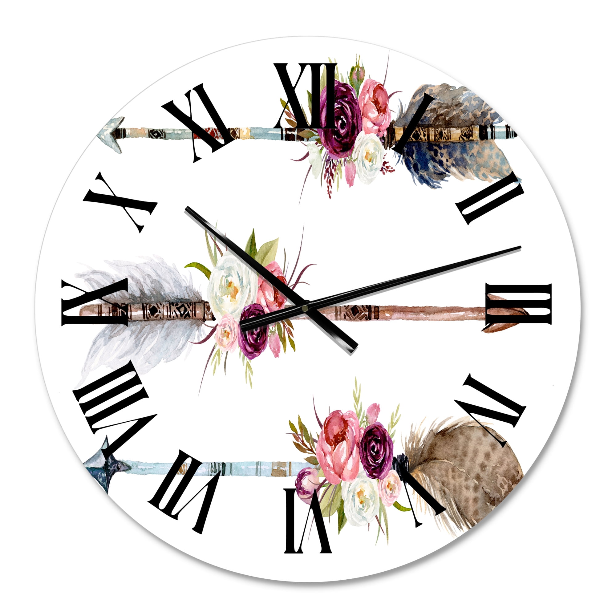 Designart 1 in Bohemian Wall Clock