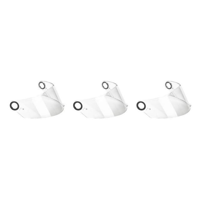 Ruiboury High-Performance Visor Lens for FF358 396 Full Face Scratch-Resistant Transparent 255mm 3Set