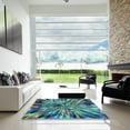 thumbnail image 6 of Ahgly Company Indoor Rectangle Patterned Blue Jay Blue Area Rugs, 7' x 9', 6 of 6