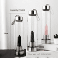 thumbnail image 2 of Columna de cristal natural de mar, palo mágico, columna de energía, vaso de vidrio para beber, taza de té, botella de agua, botella de agua deportiva, 2 of 5