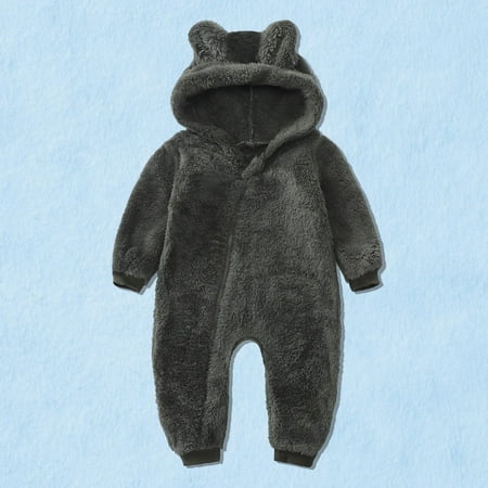 

Womail Baby Clothes Savings! Toddler Baby Boys Girls Cute Bear Snowsuit Winter Warm Fleece Hooded Romper Jumpsuit Newborn Infant Bunting Bodysuit Outerwear