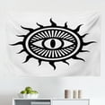 thumbnail image 1 of Occult Tapestry, Abstract Ornamental Eye with Mandala Form Providence Energy in Action Design, Fabric Wall Hanging Decor for Bedroom Living Room Dorm, 2 Sizes, Black White, by Ambesonne, 1 of 1