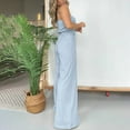thumbnail image 4 of Off Shoulder Jumpsuit Women Plus Size Striped Strapless Jumpsuits Drawstring High Waisted Jumpsuits Rompers with Pockets, 4 of 5
