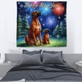 thumbnail image 3 of Happy New Year Rhodesian Ridgeback Family Cheer Winter Midnight Firework Tapestry Ridgebacks Dog Lover Gifts Wall Hanging Backdrop Home Decor - 02025, 3 of 5