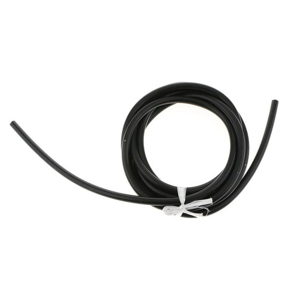 S SERENABLE 1/8" Vacuum Silicone Hose Intercooler Coupler Pipe Tube 3 Meter Black