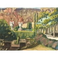 thumbnail image 2 of Miller, Dianne 14x12 Gold Ornate Wood Framed with Double Matting Museum Art Print Titled - Watercolor Garden II, 2 of 4