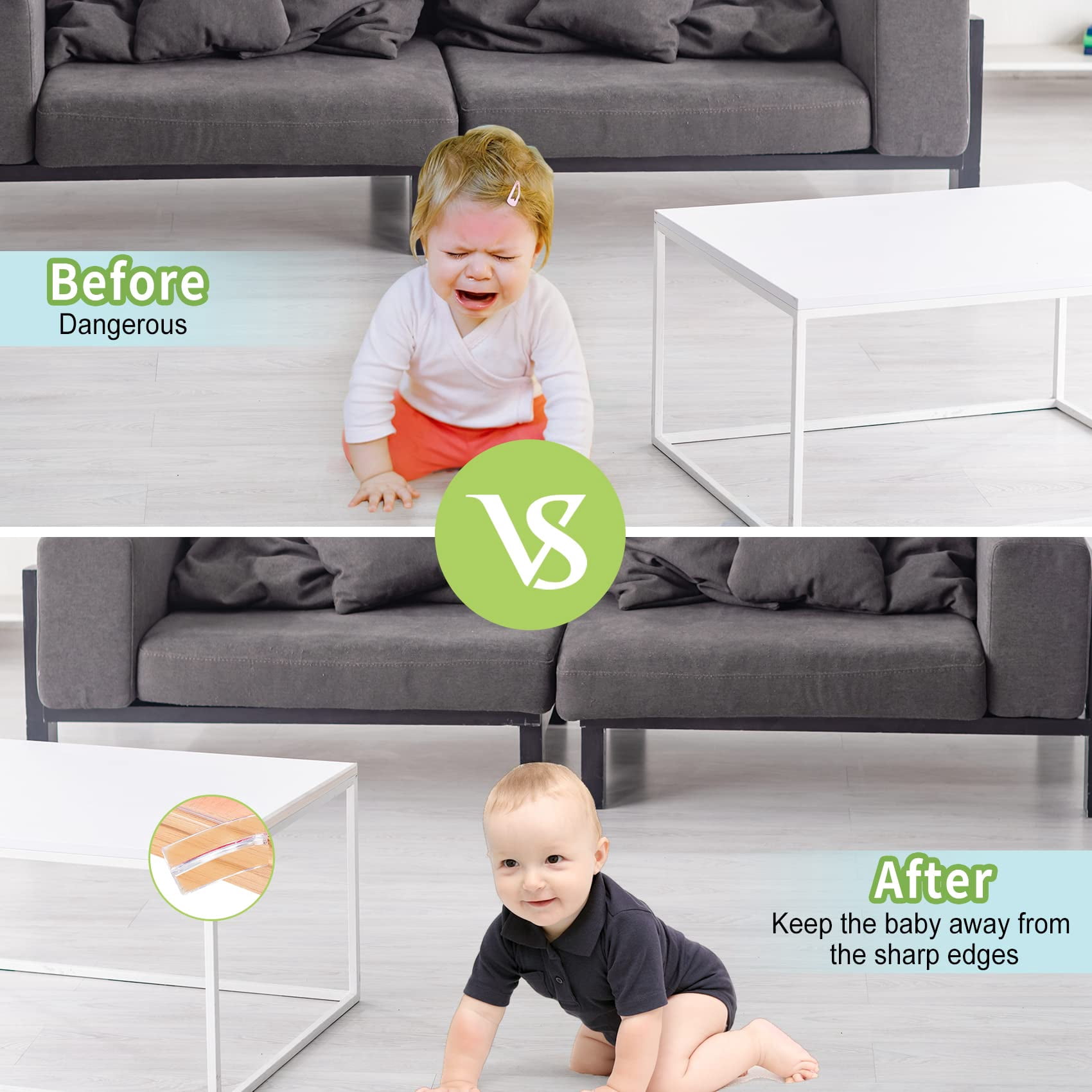 Baby Proofing Corner Protector Baby: 12 Pack Table Corner Protectors for Baby Furniture Guards| Baby Proof Corner Protectors to Cover Sharp Furniture