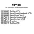 thumbnail image 2 of Kugel Rear Wheel Bearing and Hub Assembly Pair for Car Cadillac ATS Buick Envision LaCrosse CT4 Regal Sportback TourX - Left Right Side (Driver Passenger) K70-100782, 2 of 11