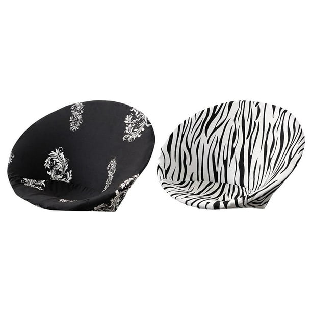 2× Saucer Chair Covers Moon Chair Stretchable Polyester for Hotel