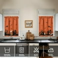 thumbnail image 4 of Halloween Kitchen Curtains and Valances Set of 3, Orange Pumpkin Ghost Bat Halloween Kitchen Decor,Horror Halloween Kitchen Curtains and Valances Short Curtain Set for Kitchen Bedroom Decor 36 Inch, 4 of 6