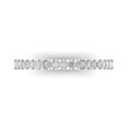 thumbnail image 2 of 0.285 ctw Wedding Band for Women - 14K White Gold Simulated Diamond Stackable Eternity Ring, 2 of 7