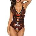 thumbnail image 3 of iki Swimsuit Vintage African Print One Piece Swimwear Push Up Kawaii Monokini Sexy Holiday Surf Custom Beach Wear, 3 of 7