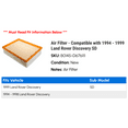 thumbnail image 2 of Air Filter - Compatible with 1994 - 1999 Land Rover Discovery SD 1995 1996 1997 1998, 2 of 2