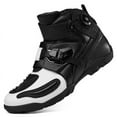 thumbnail image 4 of 1 Pair Pu Rubber Motorcycle Riding Shoes 4 Seasons Motorcycle Boots Racing Short Boots Motorcycle Equipment, 4 of 8