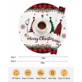 thumbnail image 6 of 15 Inch Round Placemats Set of 4, Red Plaid Christmas Non Slip Heat Insulation PP Table Mats, Vintage Xmas Tree Winter Farmhouse Washable Place Mats for Kitchen Dining Party Table Decor, 6 of 7