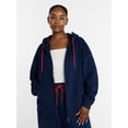 thumbnail image 2 of Athletic Works Women's and Women's Plus Full Zip Fleece Hoodie, Sizes XS-4X, 2 of 7