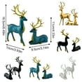 thumbnail image 2 of Lssam Venados de Navidad para Decoración, Reindeer Christmas Decor, Deer Decor - Elegant Christmas Decor, Mini Plastic Reindeer Figurine - Table Christmas Decorations for Home Indoor Xmas Holiday, 2 of 8