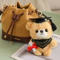 thumbnail image 1 of CaiYueKe Graduation Teddy Bear Keychain Plush Stuffed Animal Doll Backpack Purse Charm Gift for Graduate Student PhD Cap Mortarboard Tassel Keepsake Souvenir, 1 of 9