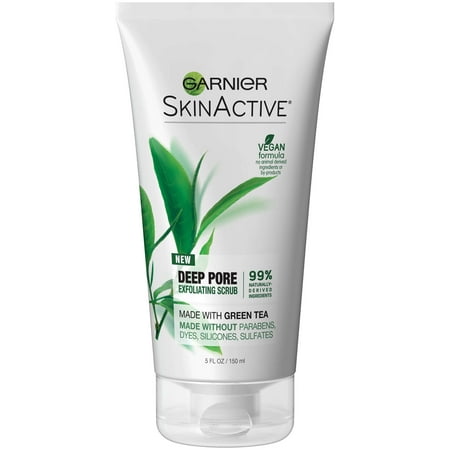 Garnier SkinActive Deep Pore Exfoliating Scrub, 5 fl (The Best Face Scrub For Oily Skin)
