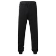thumbnail image 2 of Yaoyar Mens Track Pants Solid Lightweight Loose Zipper Pocket Drawstring Elastic Waist Athletic Full Length Pants Black 2XL, 2 of 5