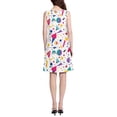 thumbnail image 3 of FORMRS Summer Dress for Women Loose U Neck Sleeveless Midi Beach Sundresses with Pockets, Retro Round, 3 of 8