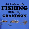 thumbnail image 3 of CafePress - Rather Be Fishing Grandson Dark T Shirt - Men's Classic Graphic Cotton T-Shirt, 3 of 4