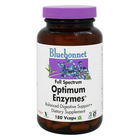Bluebonnet Nutrition - Full Spectrum Optimum Enzymes - 180 Vegetarian Capsules