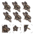 thumbnail image 2 of 60 tachuelas decorativas de flor de ciruelo para tapicería, con clavos para muebles., 2 of 5