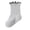 Gray, variant on Bxsruta Baby Toddler Ruffle Trim Crew Socks Casual Daily Wear