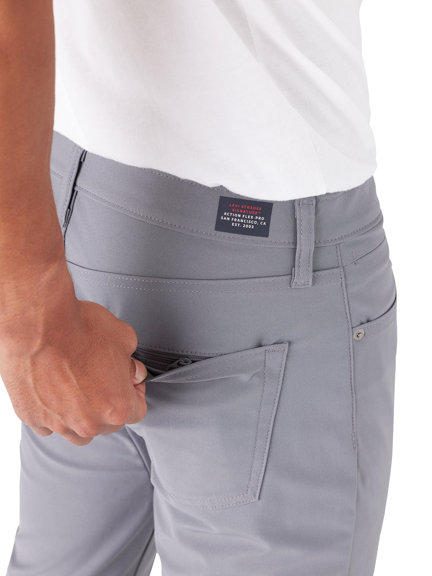 Levi Strauss Signature Men's and Big and Tall Action Flex Slim Pants