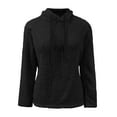 thumbnail image 2 of Vedolay Sweatshirt for Women Womens 2023 Long Sleeve Tunic Tops Crew Neck Soft Pullover With Side Zipper Shirt Clothes,Black 3XL, 2 of 4