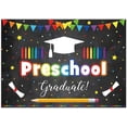 thumbnail image 3 of Fondo de graduación de preescolar, jardín de infantes, prejardín de infantes, felicitaciones, graduación, fondo escolar, decoración para fiesta de graduación, pancarta, estudio, fotomatón,, 3 of 5