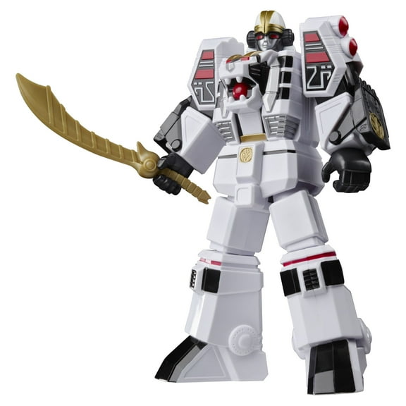 Power Rangers: Mighty Morphin White Tigerzord Toy Action Figure for Boys and Girls Ages 4 5 6 7 8 and Up (7”)