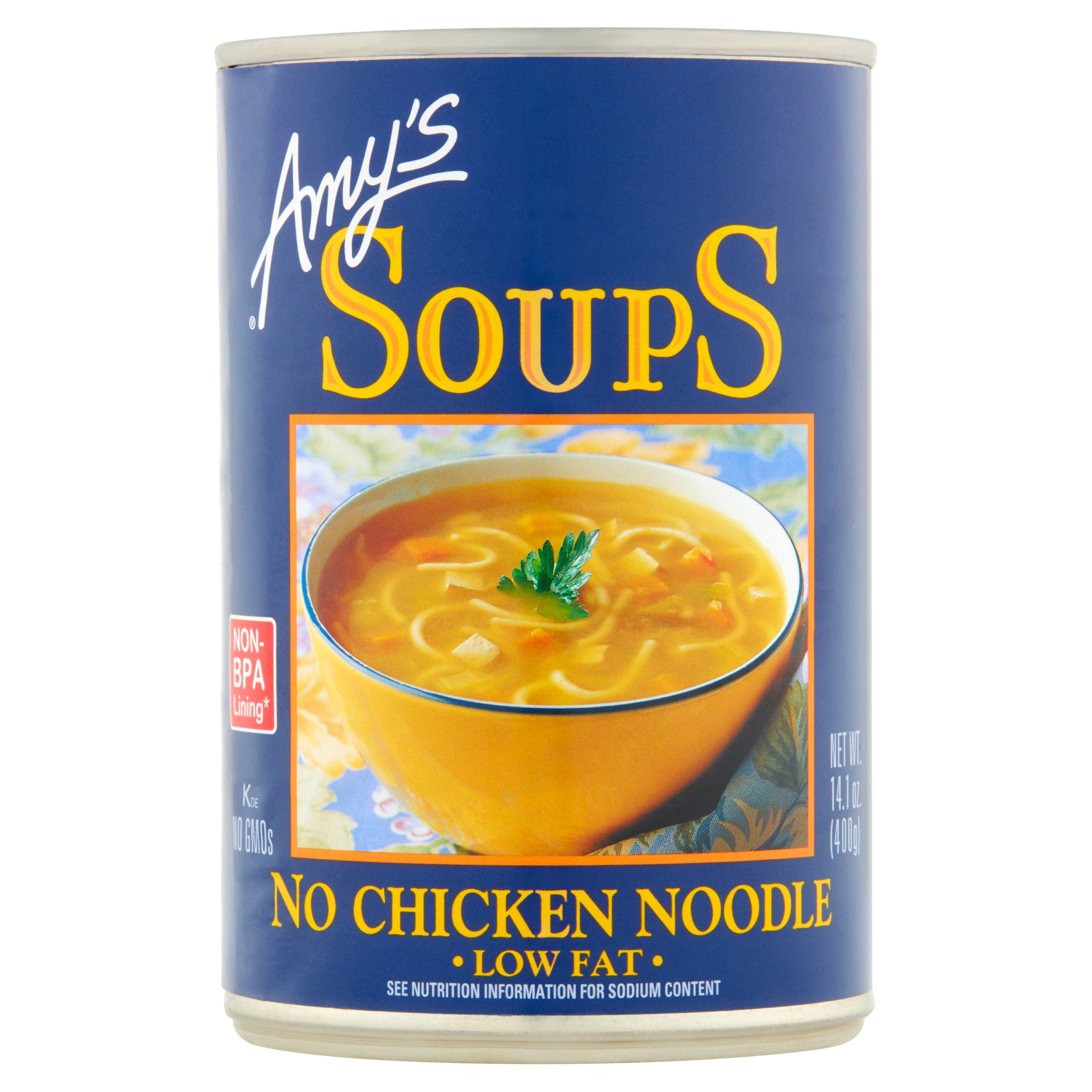Amy's Low Fat No Chicken Noodle Soup, 14.1 oz by Amy's Kitchens Inc.