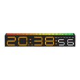 thumbnail image 1 of Reloj digital gran pantalla 3 ajuste sensores de sonido dinámicos de brillo, para decoración del hogar fácil de leer reloj LED para la oficina del Amarillo digital, 1 of 8