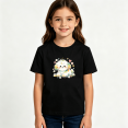 thumbnail image 2 of Girls Graphic Tees Cute Puppy Dog Kids T Shirt Sweet Floral 100% Cotton Short Sleeve Soft Tops 4-13Y, 2 of 5