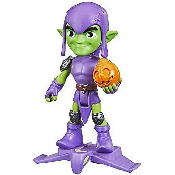 Spidey and His Amazing Friends Marvel Green Goblin Hero Collectible Action Figure, Green, 2.39 oz