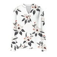 thumbnail image 5 of Womens V Neck Long Sleeve Blouses Tops Fall Fashion Ruffle Cuffs Dressy Casual T-Shirts, 5 of 5