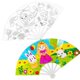 thumbnail image 2 of Summer Fan DIY Toys For Children Cartoon Animal Color Graffiti Origami Fan Art Craft Toy Creative Drawing Kids heqiyong LED, 2 of 2