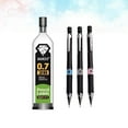 thumbnail image 3 of MasteelfCA 6pcs Mechanical Pencil Refill Sets Simple Writing Tool for Home School Outdoor (3pcs 0.7mm Mechanical Pencil, 3pcs 2B 0.7mm Refill), 3 of 8