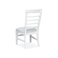 thumbnail image 5 of Magnussen Home Charleston White Dove White Upholstered Side Chair Two Pack, 5 of 10