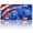 American Flag, variant on USA 250th Anniversary License Plate, Personalized American Flag Car Front License Plate Cover, Car Decor Accessory Stainless Aluminum Metal Rust-Proof Car Plate Novelty Vanity Tag 6 X 12 Inch