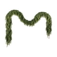 thumbnail image 2 of Realistic Artificial Christmas Cedar Garland with Real Touch Faux Pine Needles for Holiday Fireplace Mantle, Staircase, Door, Window, Table, Indoor Outdoor Decor, Thick Lush Greenery Garland, 2 of 7