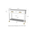 thumbnail image 5 of Greener Valley 2 Drawer Console Table - Dark Grey, 5 of 5