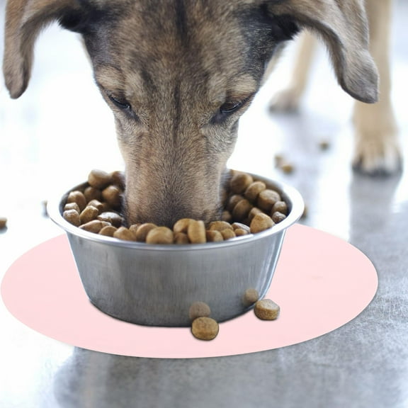 SEWCHICS Round Silicone Dog Feeding Mat Non- Pet Food Placemat for Bowls and Dishes